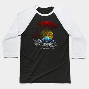 Colorado Shirt with Flag Themed Mountain Baseball T-Shirt